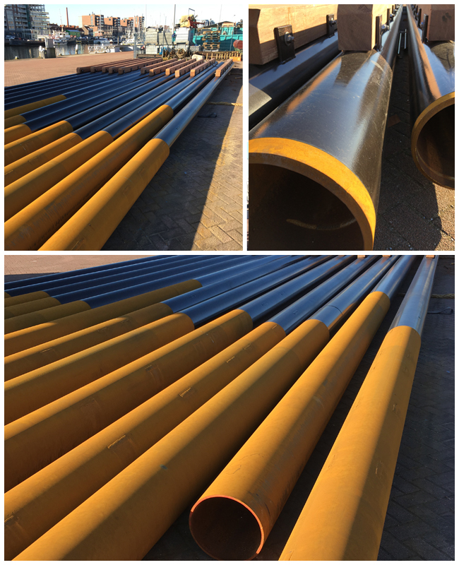 Steel Pipes For A Floating Jetty In Scheveningen Solines