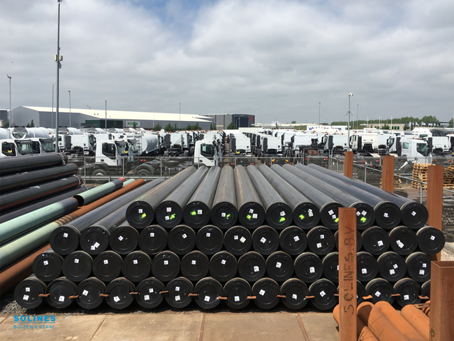 Steel Pipes O 610 X 17 5 Mm With Black Pe Coating Solines