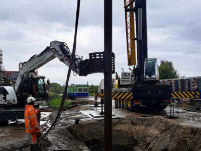 Steel tubes delivered for new bridges in Katwijk