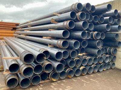 Steel tubes for a sewage treatment plant in Harsefeld
