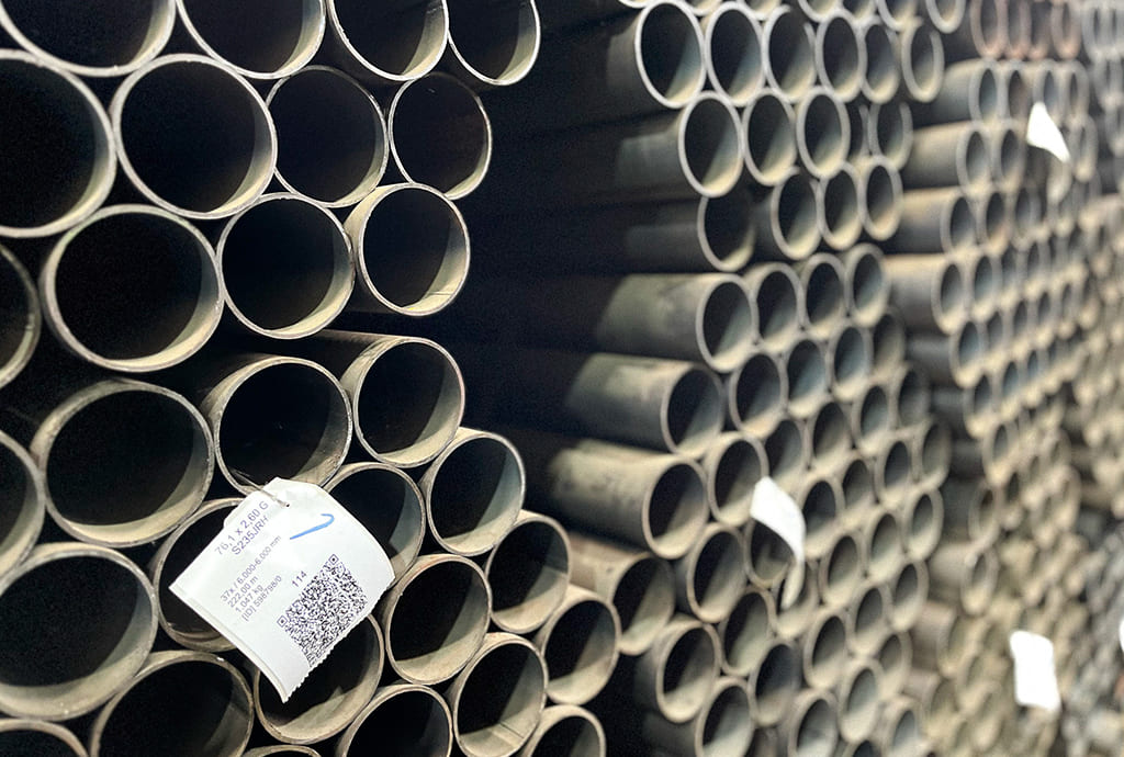 4,500 meters welded steel pipes - Ø 76.1 x 2.60 mm | Solines