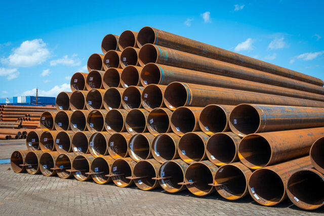 1,700 meters of steel tubes in Ø 610.0 x 12.70 mm | Solines