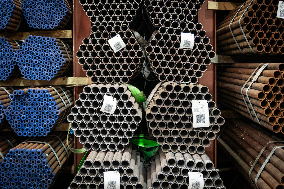 Grooved steel tubes Ø 48.3 x 3.25 mm