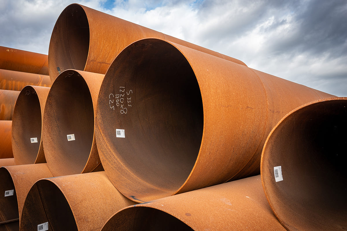 Detail photo - Spiral welded pipe Ø 1,220.0 x 8.00 millimeters