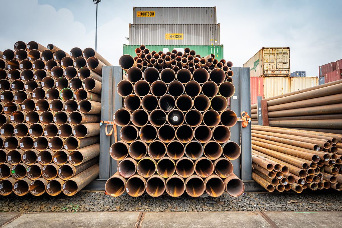 Foundation piles Ø 339.7 x 10.00 mm
