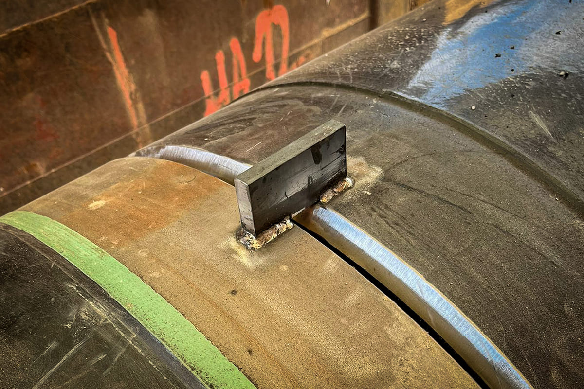 Custom work on the steel tube