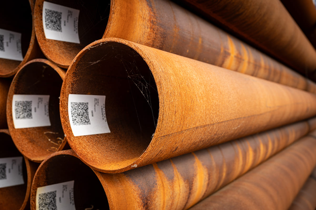 Detail photo - Steel pipe Ø 219,1 x 6,30 millimeter