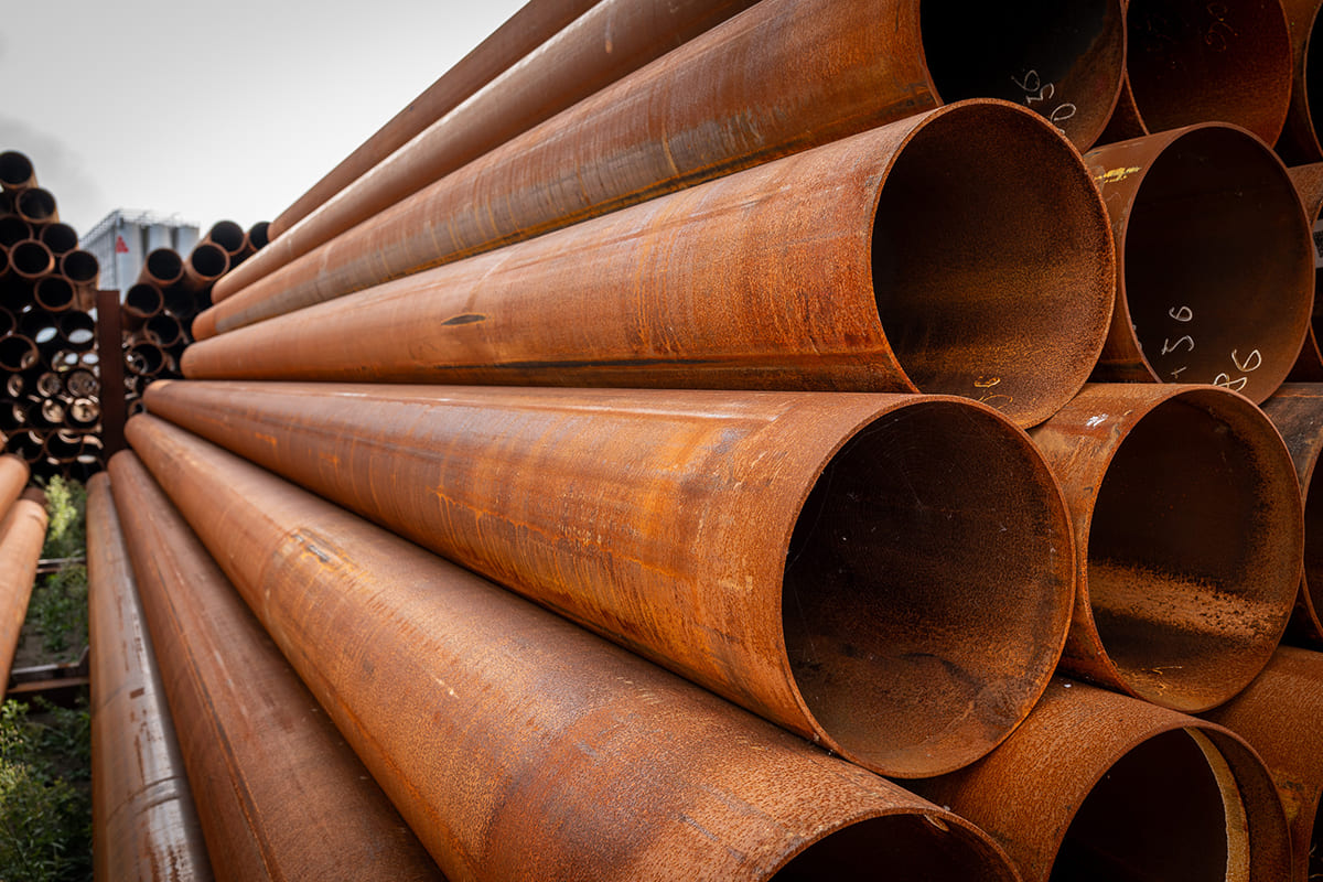 Foundation piles steel - Ø 355.6 x 5.60 mm