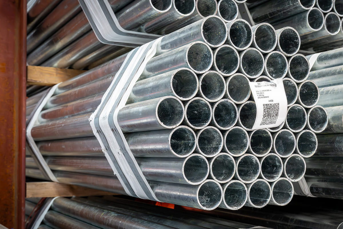 Bundle galvanized pipes Ø 60,3 x 3,65 mm