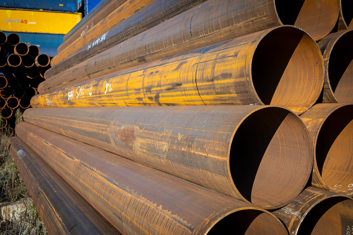 2 Foundation tubes Ø 457.0 x 8.00 millimeters