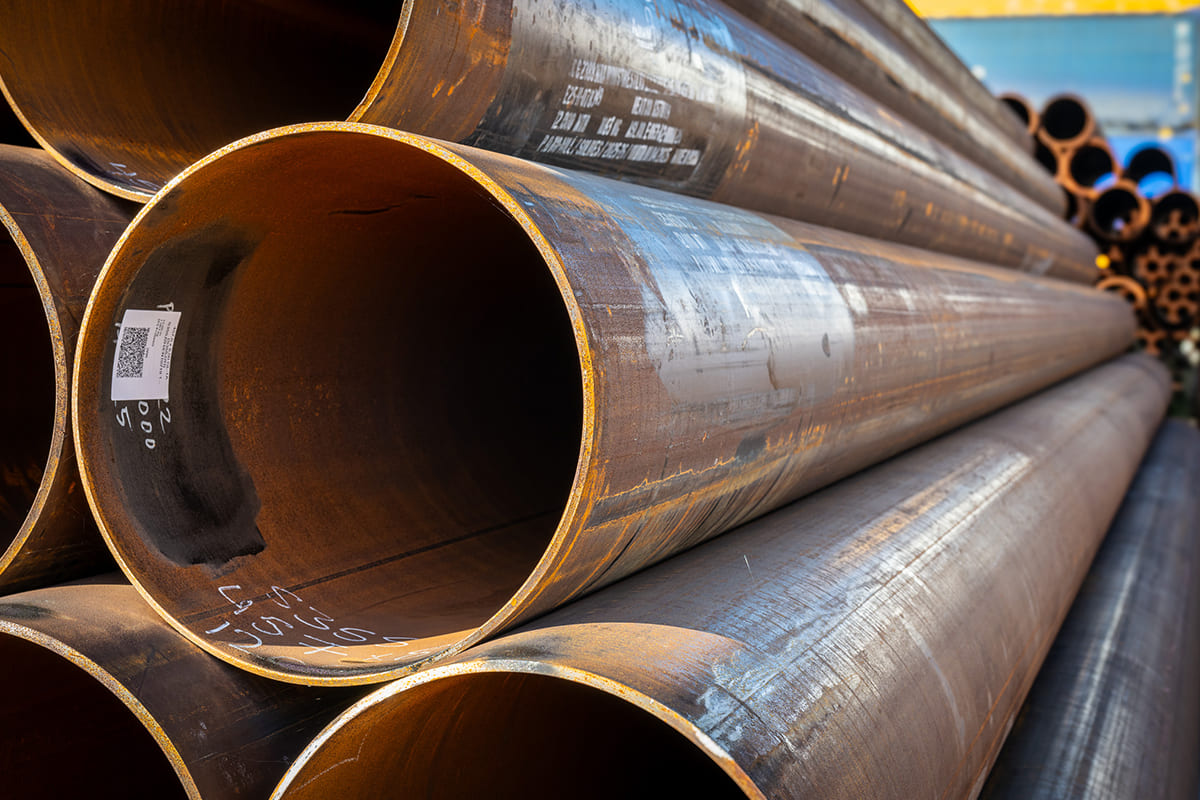 Steel tube pile Ø 457.0 x 8.00 mm