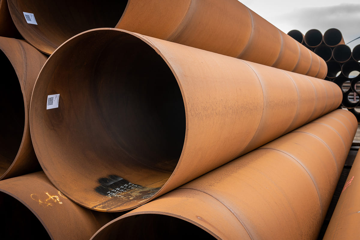 Spiral welded tube Ø 914,0 x 10,00 mm