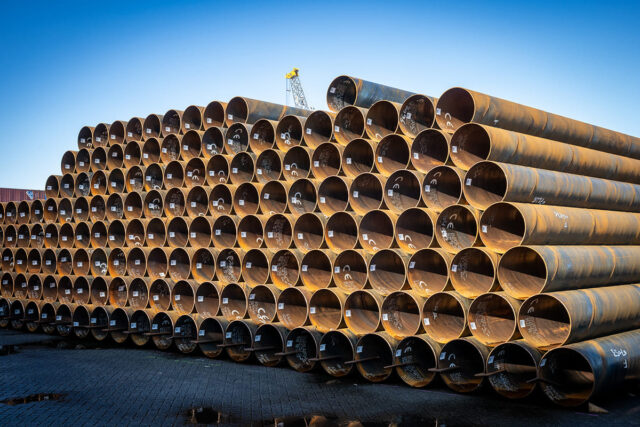 Spiral welded steel tubes Ø 610.0 × 10.00 millimeters